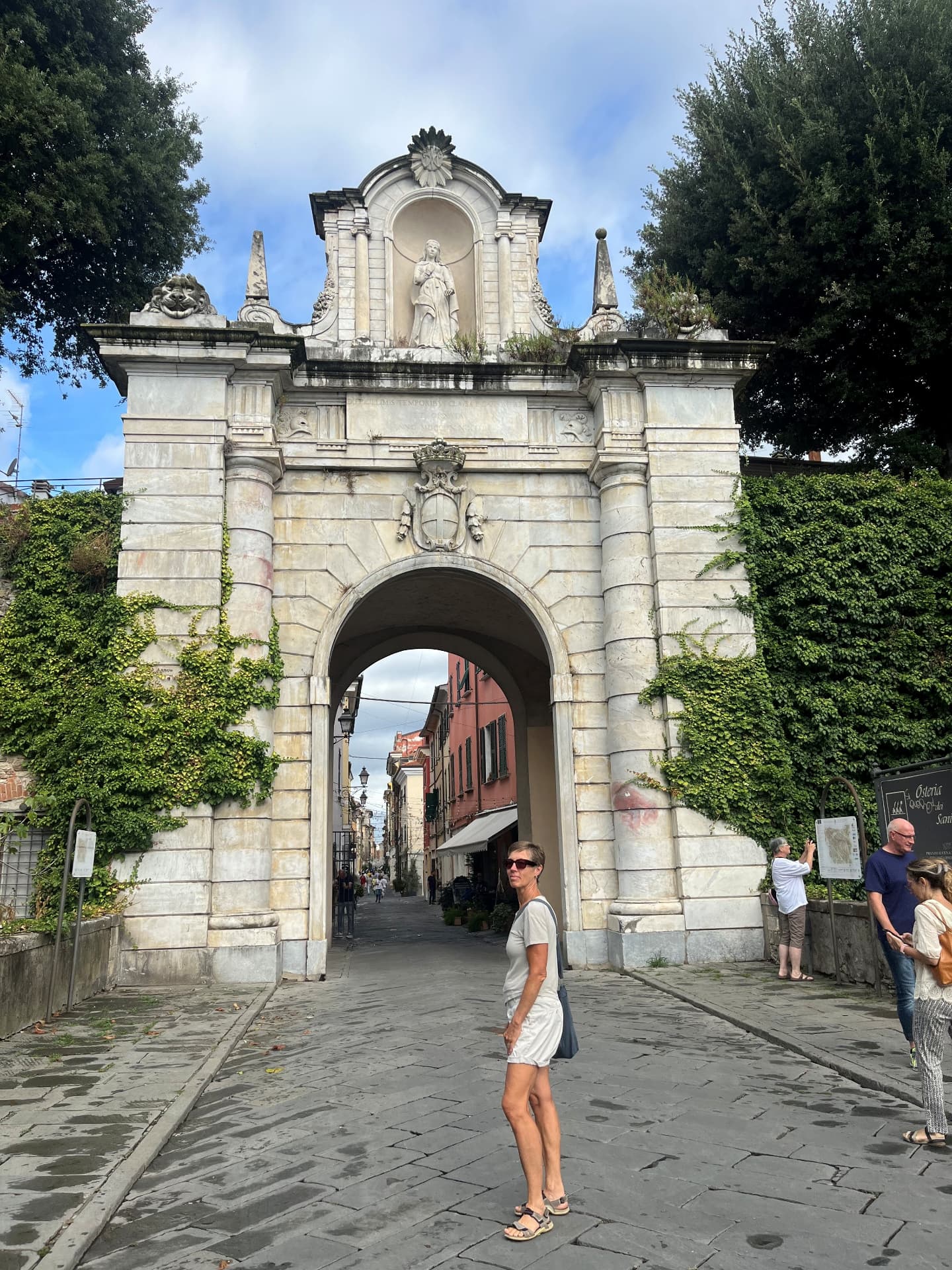 The marble Porta Re gate in Sarzana