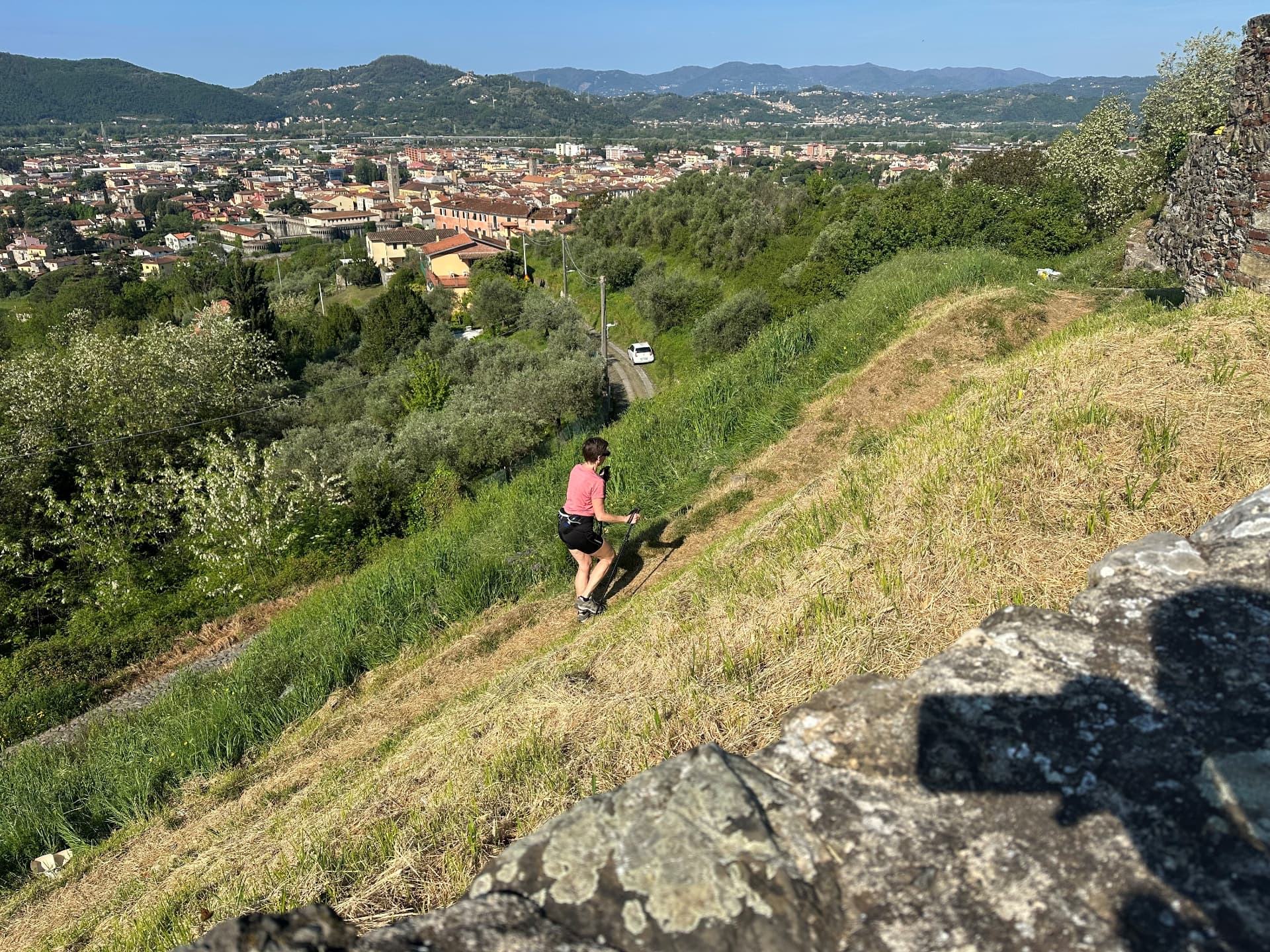 View over Sarzana from the hillside above Casa Amica