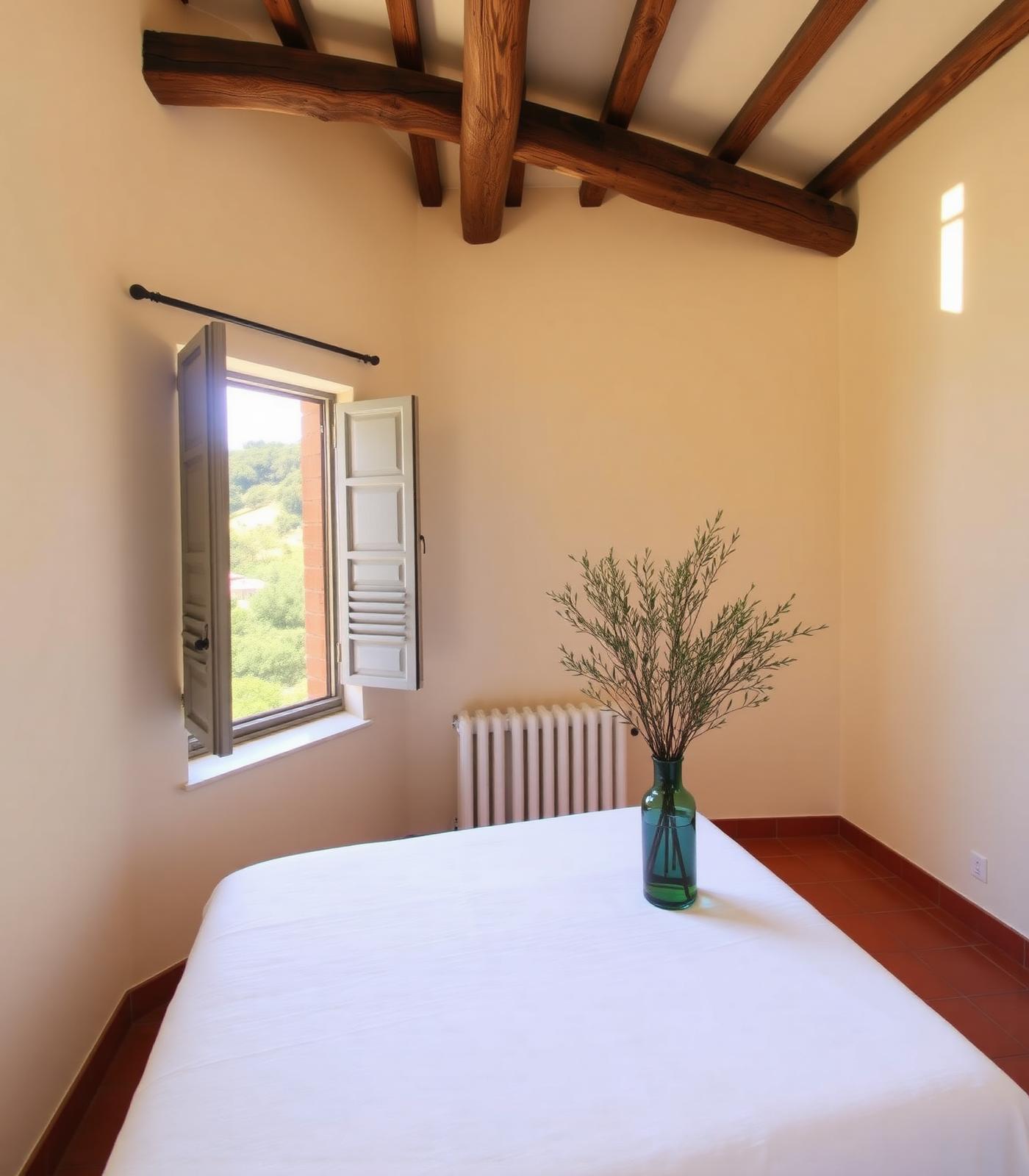 A sunlit room at Casa Amica